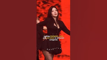 RANKING BLACKPINK, TWICE & RED VELVET IN DIFFERENT CATEGORIES #shorts #kpop #trending #youtubeshorts