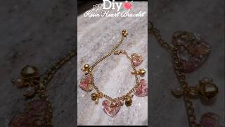 Diy Resin✨️heart bracelet♥️#explore #featured #resinart #resinbracelet #love #preserved #gift #pfypシ