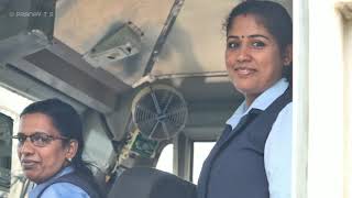 Lady Loco Pilots Driving Train | Venad Express