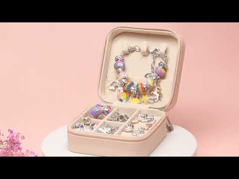 Набір для створення шарм прикрас та браслетів у скриньці з подарунковим пакетом, видео 1