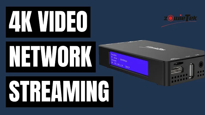 How to Set Up 4K Live Streaming with Zowietek - 4K HDMI NDI Video Encoder/Decoder