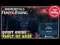 Immortals fenyx rising vault of ares guide  jaws of war quest guide aress essence