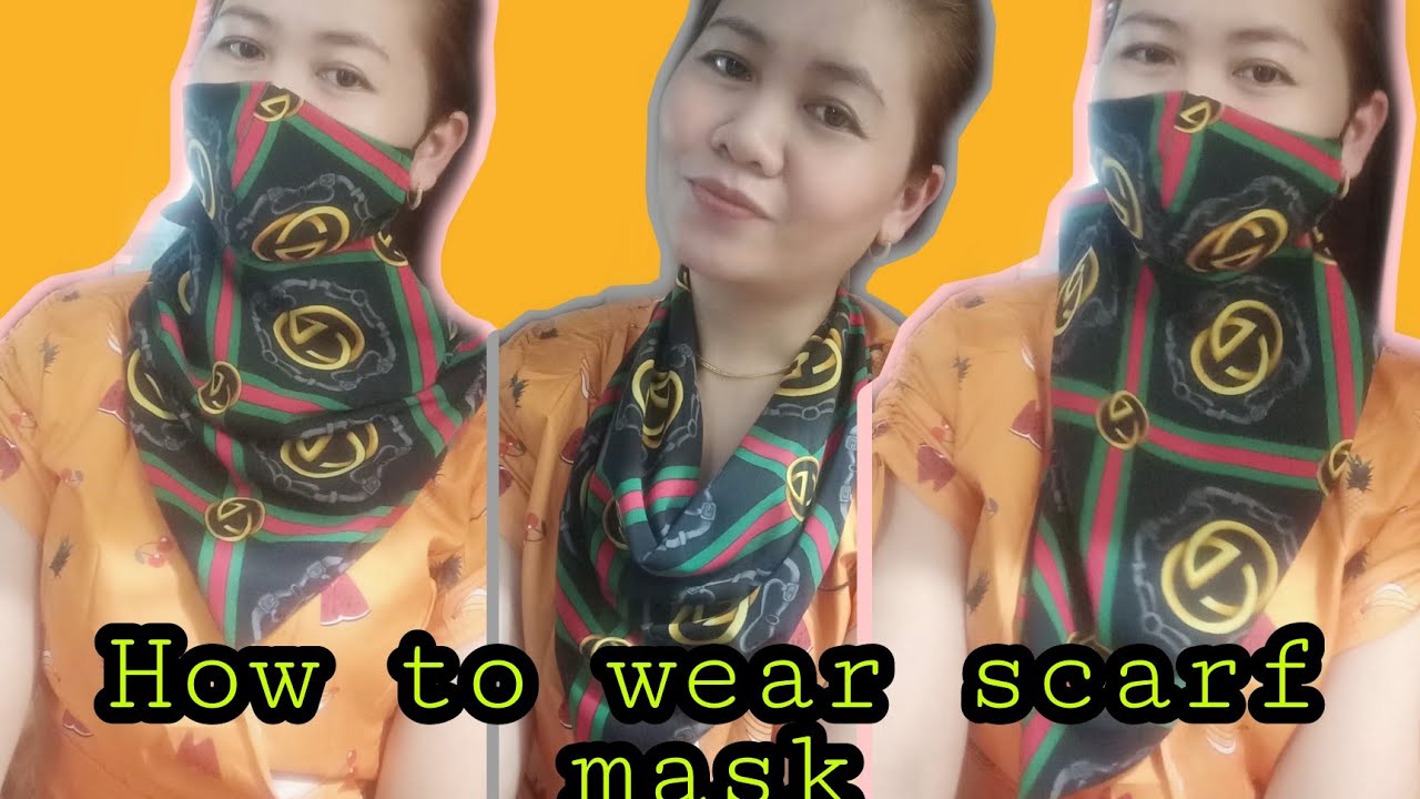 HOW TO WEAR SCARF MASK DIYMASK MADEMYOWN SCARFMASK YouTube