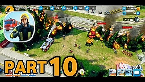 Emergency HQ: Firefighter Game - Gameplay Walkthrough Part 10 - TickerX (iOS, Android)