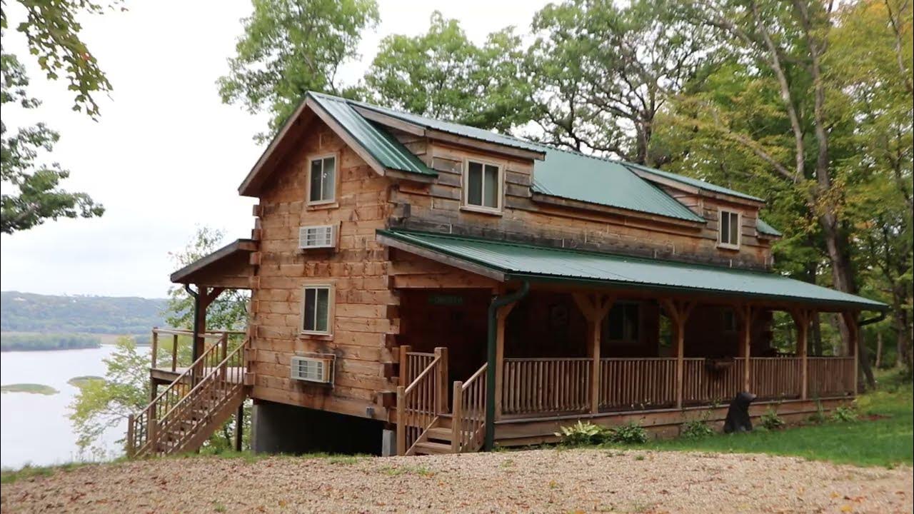 Log Cabin Retreat in Glen Haven, Wisconsin YouTube