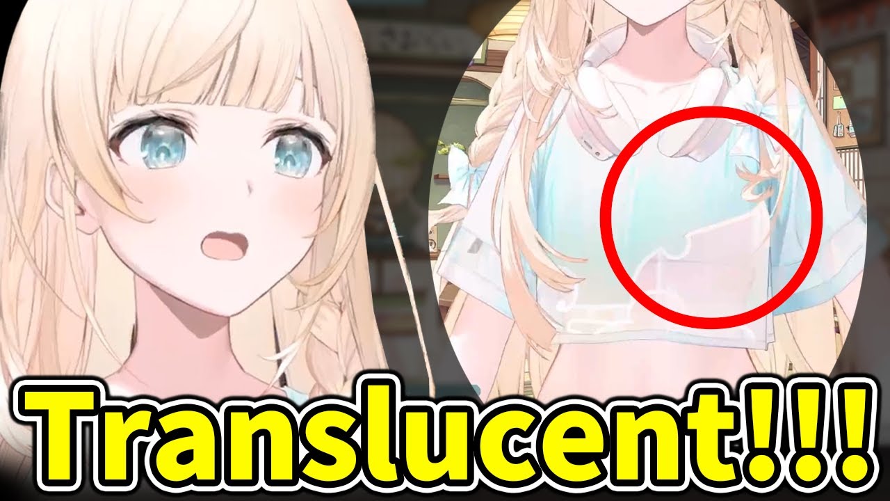 Iroha notices that her chest part can be seen through her new ouftit【Hololive/Eng sub】