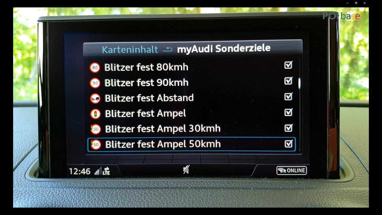 Pois Blitzer Fur Audi Mmi Navigation Youtube