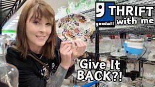 Give It BACK?! | Goodwill Thrift With Me | Reselling