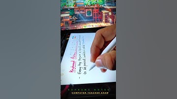 Computer teacher exam notes by sampat Liler 🔥#shorts #computerteacher #study #explore