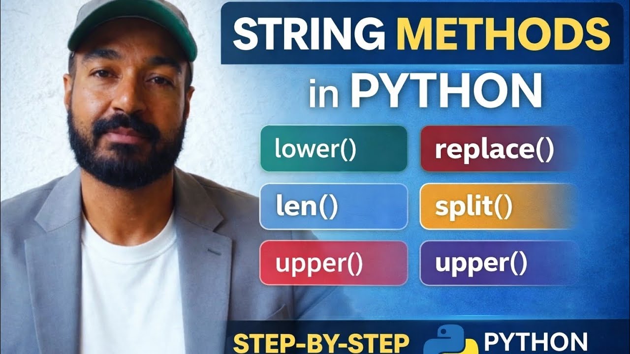 Python String Methods Explained | Python for Beginners | Python for AI ...