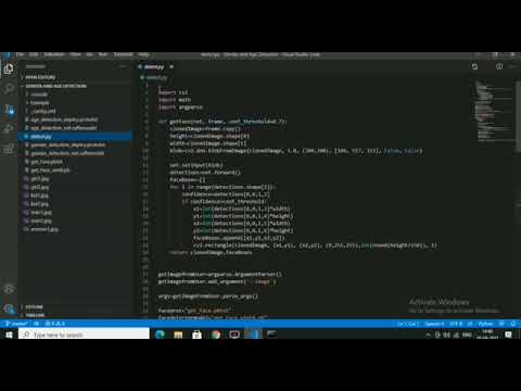 Age and Gender Detection Through Python