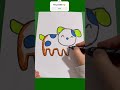 Sevimli köpek çizimi #art #shorts