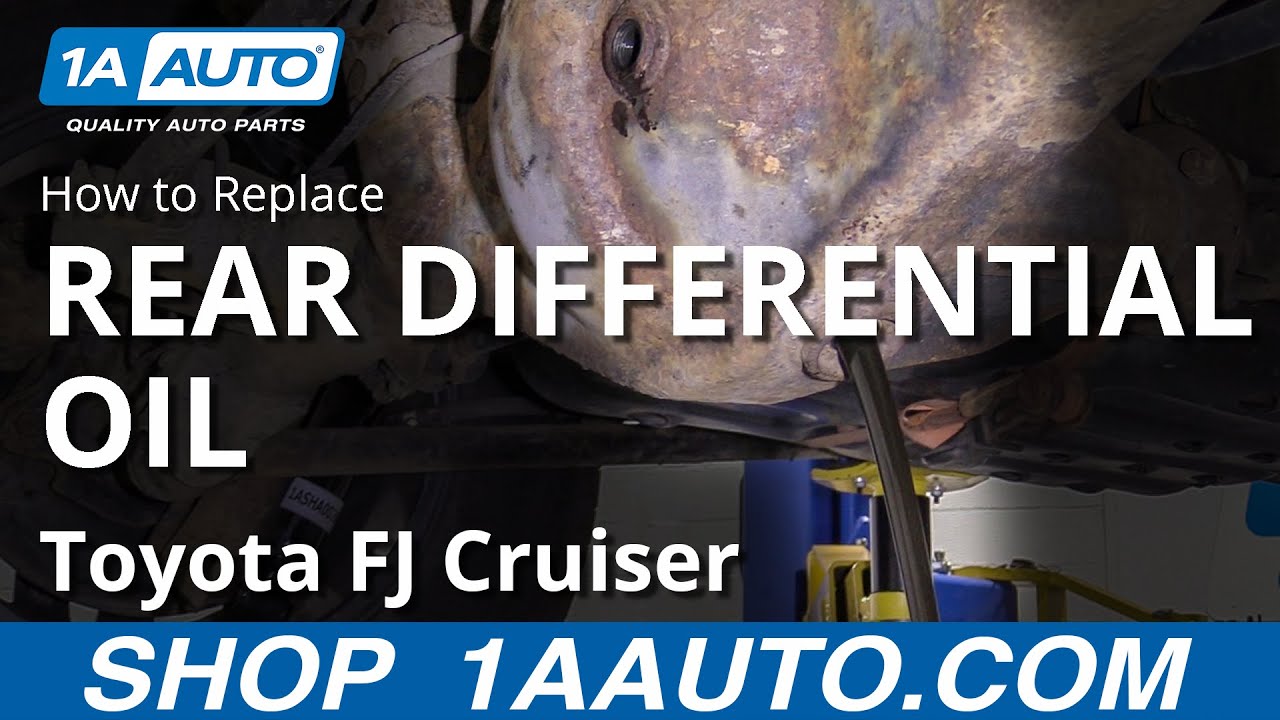 How To Replace Rear Differential Oil 07 14 Toyota Fj Cruiser Youtube