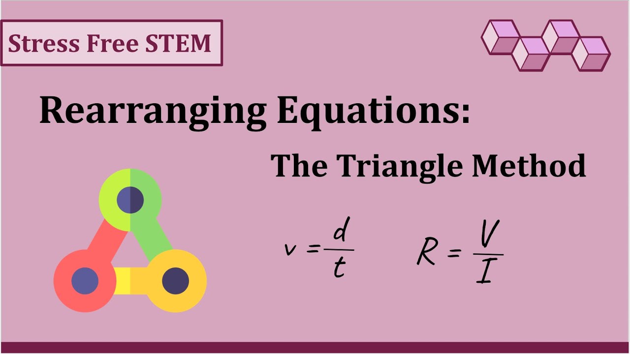 Rearranging Physics Equations: Triangle Method - YouTube
