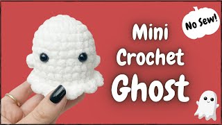 Quick No-Sew Crochet Ghost (Full Tutorial) | Free Amigurumi Halloween Pattern