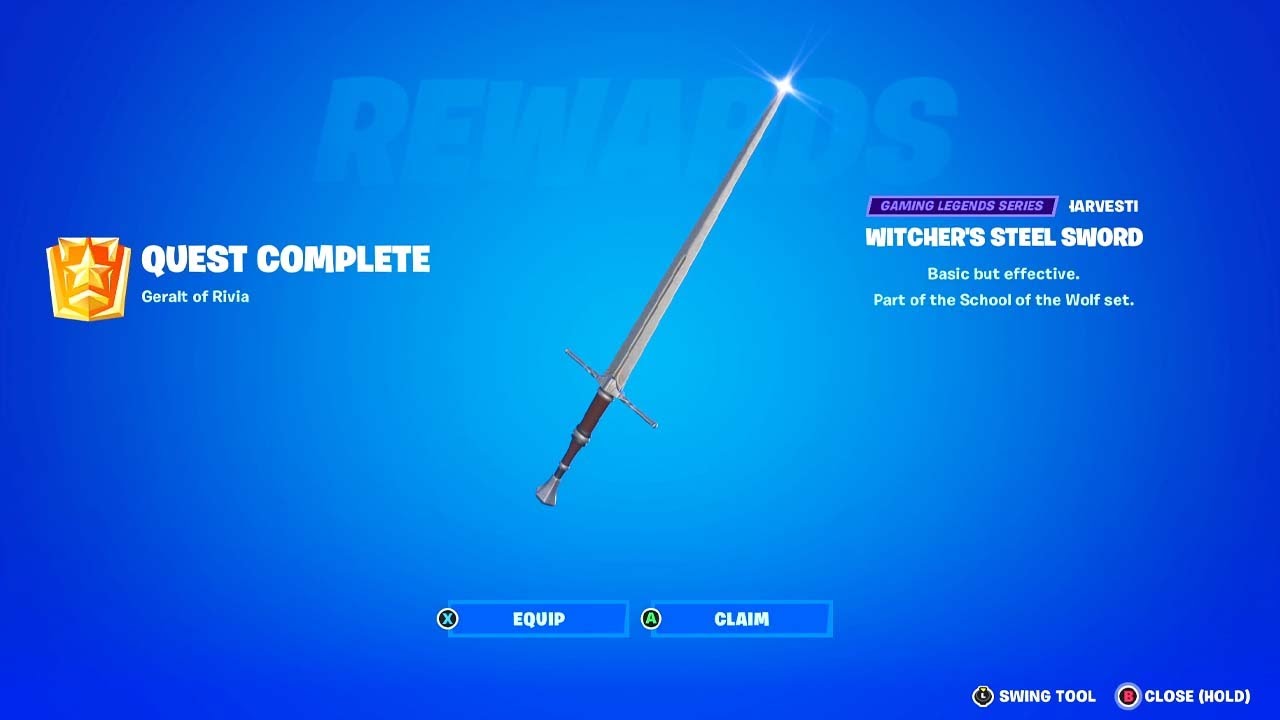deal-melee-weapon-damage-to-opponents-fortnite-geralt-of-rivia-quests