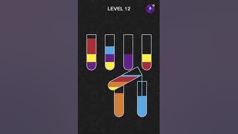 Water Sort Puzzle - Sort Color - Level 12 - Walkthrough SOLVED by RobotPlayer AI!!!