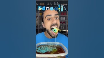 Thumbnail of Food ASMR Eating a Sonic Popsicle and All Blue Snacks!