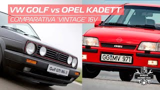 Comparativa Vintage 16V: Opel Kadett vs Volkwagen Golf