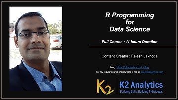 R Programming for Data Science (Part 2 of 11) | K2 Analytics | k2analytics.co.in