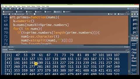 Intelligent R Function For Finding Primes In A Given Series Of Numbers (My Function 4)