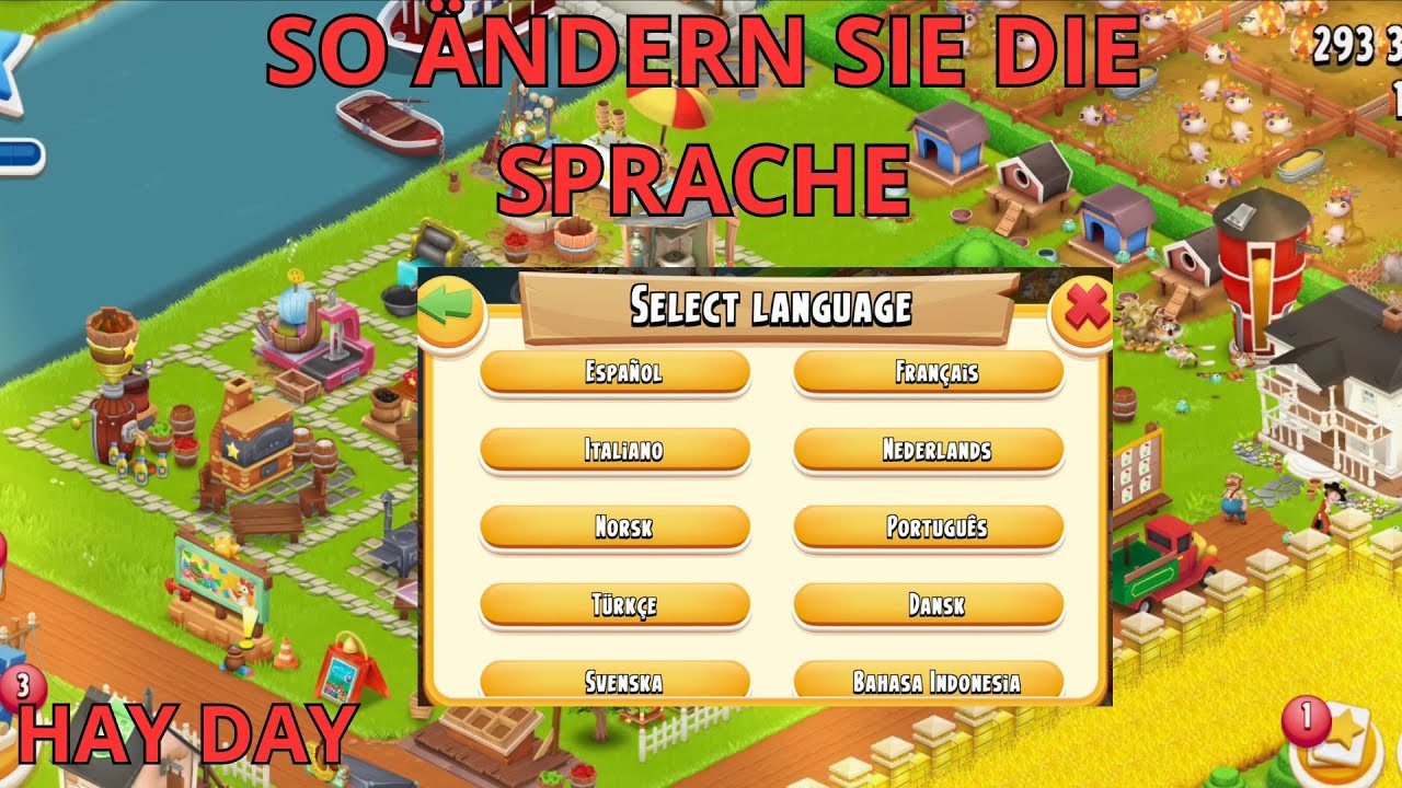 Wie Kann Man Hay Day Auf Ein Anderes Gerät übertragen TUTORIAL WIE MAN DIE SPRACHE BEI HAY DAY ÄNDERT / Wie man Hay Day auf