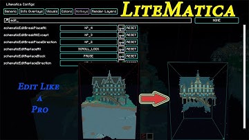 Minecraft Litematica schematic editing