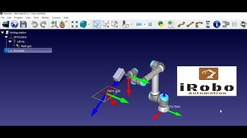 Robot rectangle Trace  using Robodk + Python programming