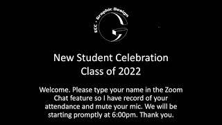 Graphic Design New Student Celebration Zoom Meeting