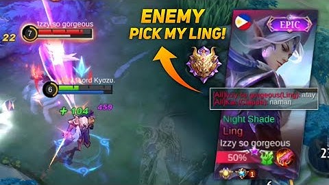 ENEMY PICK MY LING! (TRASHTALKER LING?) SO I DESTROYED USING THIS HERO!! - MLBB