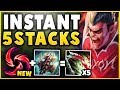 NEW HAIL OF BLADES MAKES DARIUS TOO STRONG! INSTANT 5 STACKS ON PASSIVE! - League of Legends