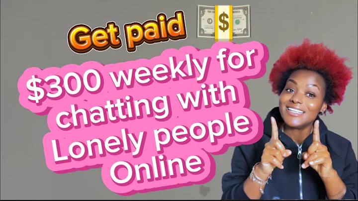 Get paid $300 weekly for chatting with lonely people