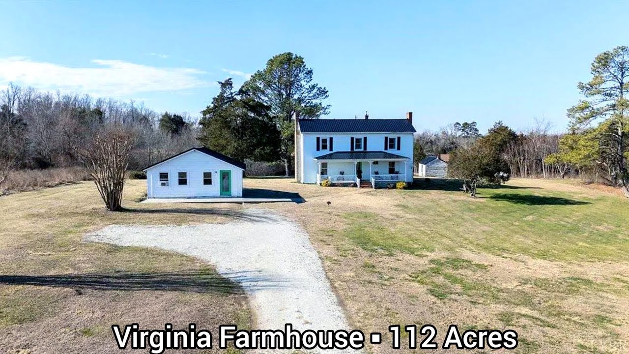 Virginia Farmhouses For Sale | 112 Acres | Virginia Land For Sale | Original Barns Brookneal