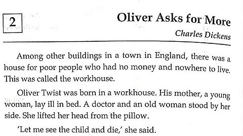 oliver asks for more class 9 icse explanation in hindi treasure chest chapter 2 by charles Dickens
