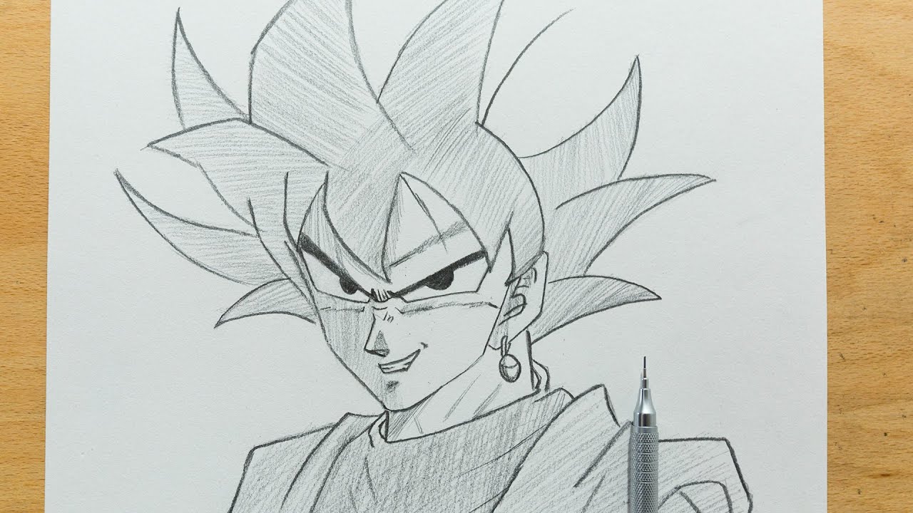 Black goku  Goku drawing, Anime artwork, Anime drawings