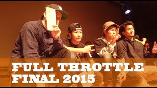 HAKU vs Kanta | Best 8 | KIDS SOLO | FULL THROTTLE FINAL 2015 | 20150215