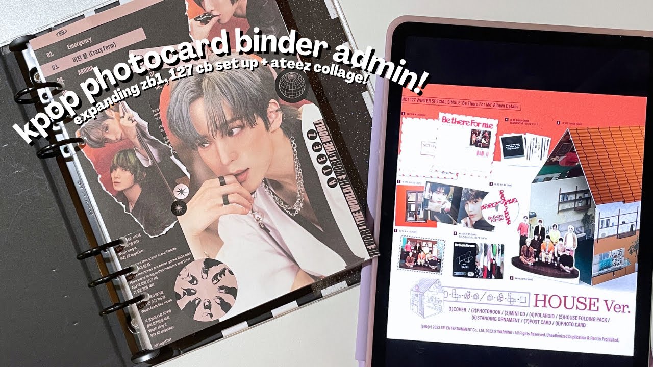 kpop photocard binder admin! ✰ expanding zb1, nct 127 comeback prep + make an ateez collage with me!
