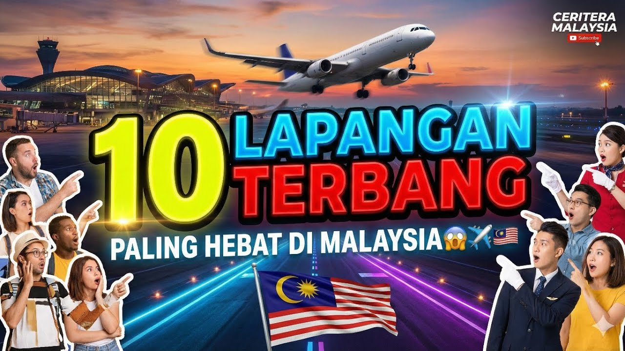 Tak Sangka! Ini Ranking 10 Lapangan Terbang Paling Hebat di Malaysia”