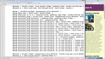HTML5&CSS3 기초 17강 태블릿 레이아웃 제작 | T아카데미