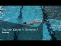 Routine Grade 3 Element 8 | Artistic Swimming Routines