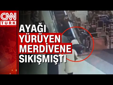 AVM'de yürüyen merdiven dehşeti! Çocuğun 3 parmağı koptu, o anlar kameraya yansıdı