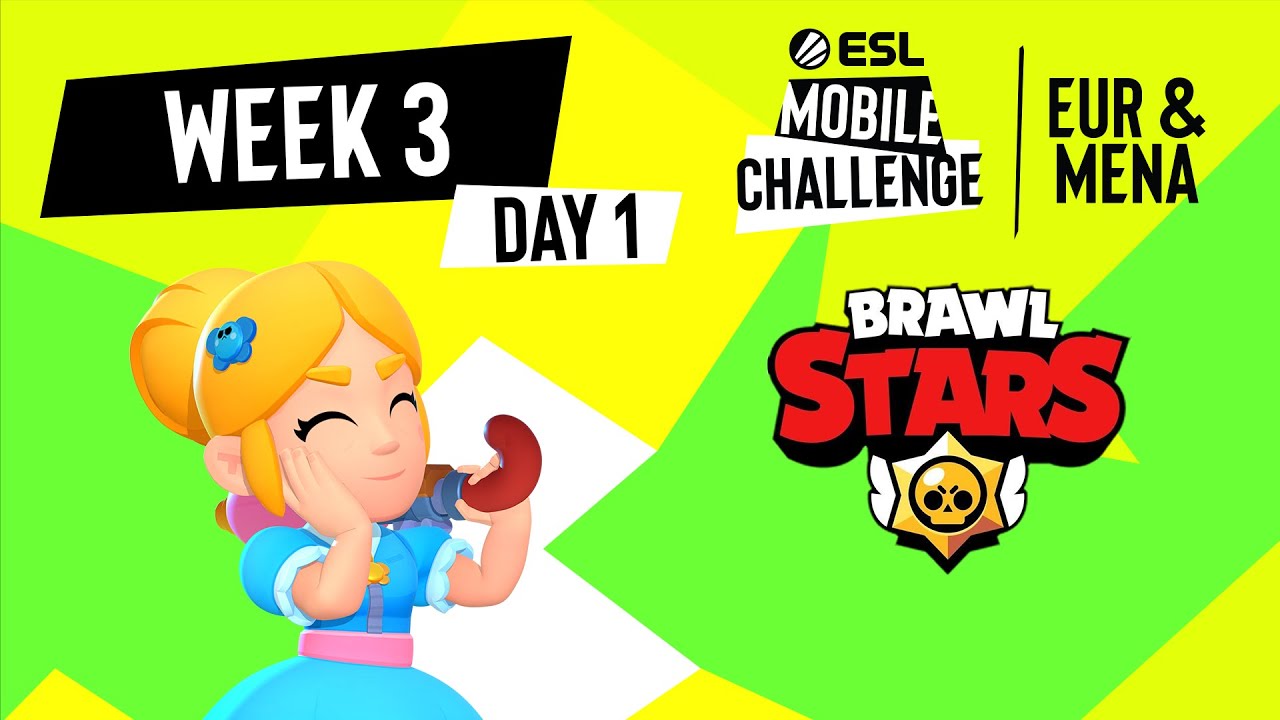 ESL Mobile Challenge 2021 EUR/MENA Brawl Stars | Неделя 3 День 1 | РУ СТРИМ