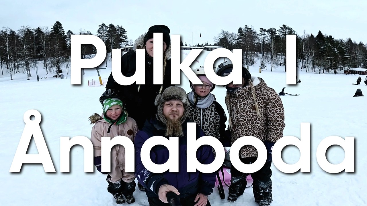 Pulkaåkning i Ånnaboda!