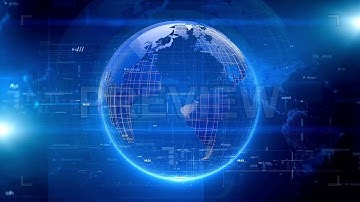 Modern Digital Globe News Stock Motion Graphics