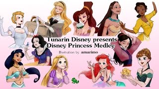 ディズニープリンセスメドレーを歌ってみました Disney Princess Songs Medley English Cover Youtube