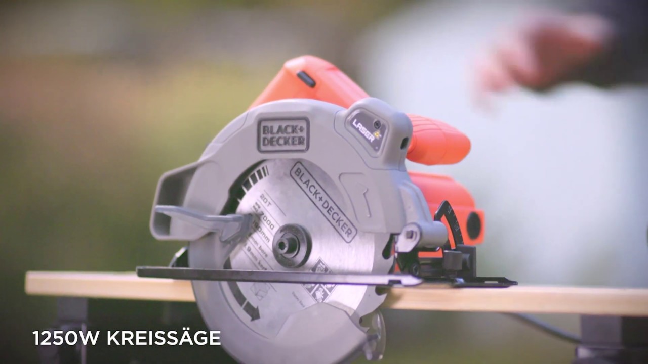 Die BLACK+DECKER 1250W Handkreissäge (CS1250L) YouTube