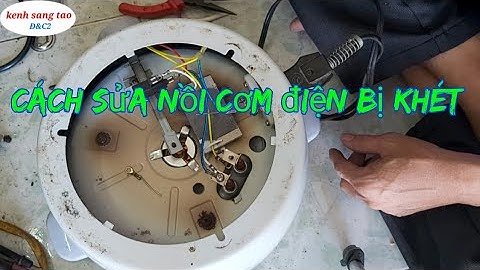 sửa nồi cơm điện bị khét và không cháy đèn báo
