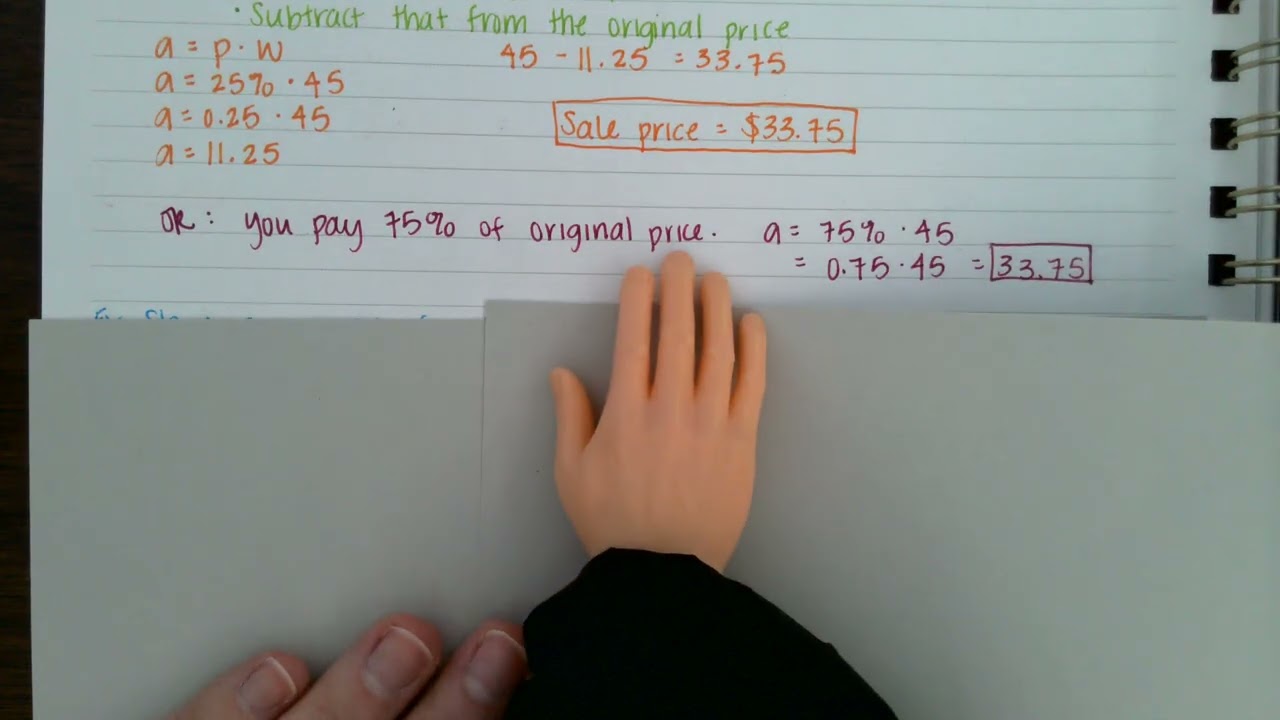 6.4 Percents of Increase and Decrease & 6.5 Markups and Discounts