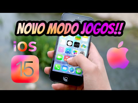 Como ativar e configurar o MODO FOCO EM JOGOS no IOS 15 #ios15