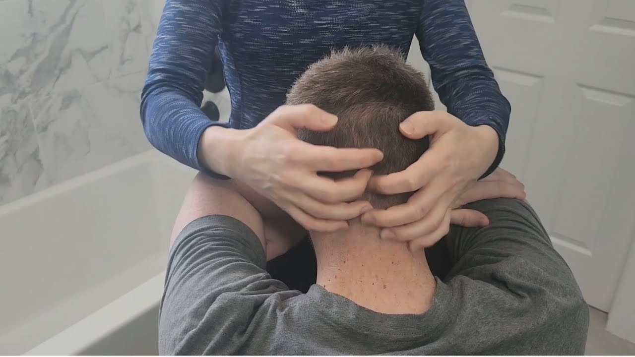 😴Calming Relaxing Head Scratching ASMR Massage ️ With Finger Tracing ...